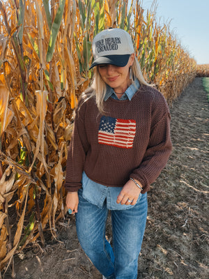 Flag Crewneck Sweater