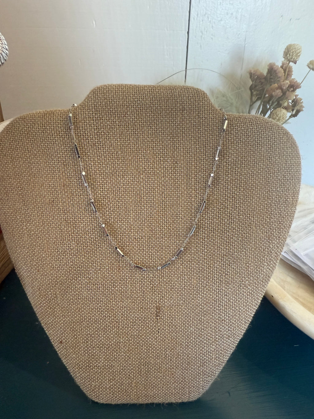 Silver Single Strand Necklace