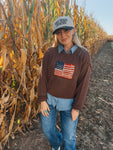 Flag Crewneck Sweater