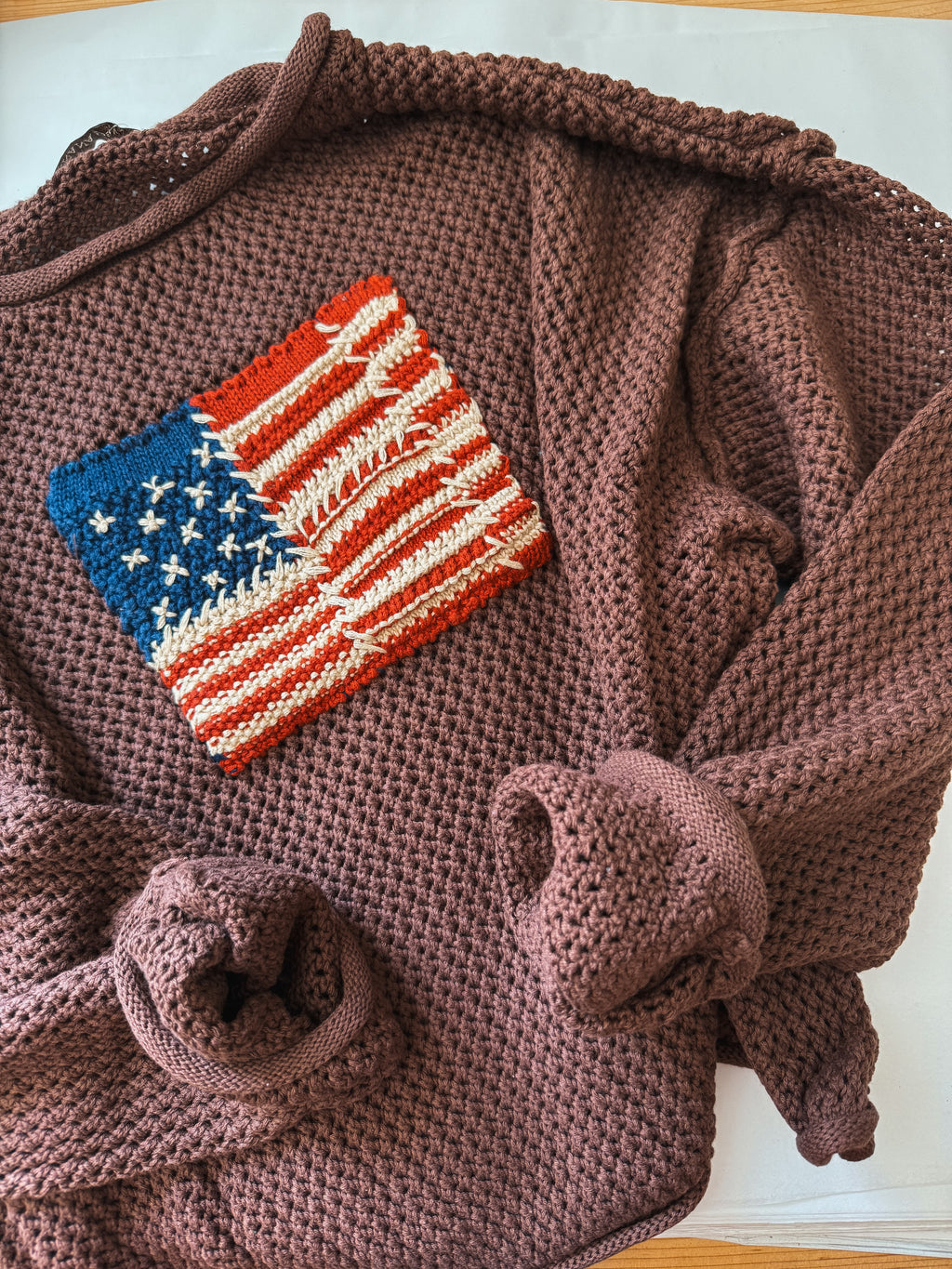 Flag Crewneck Sweater