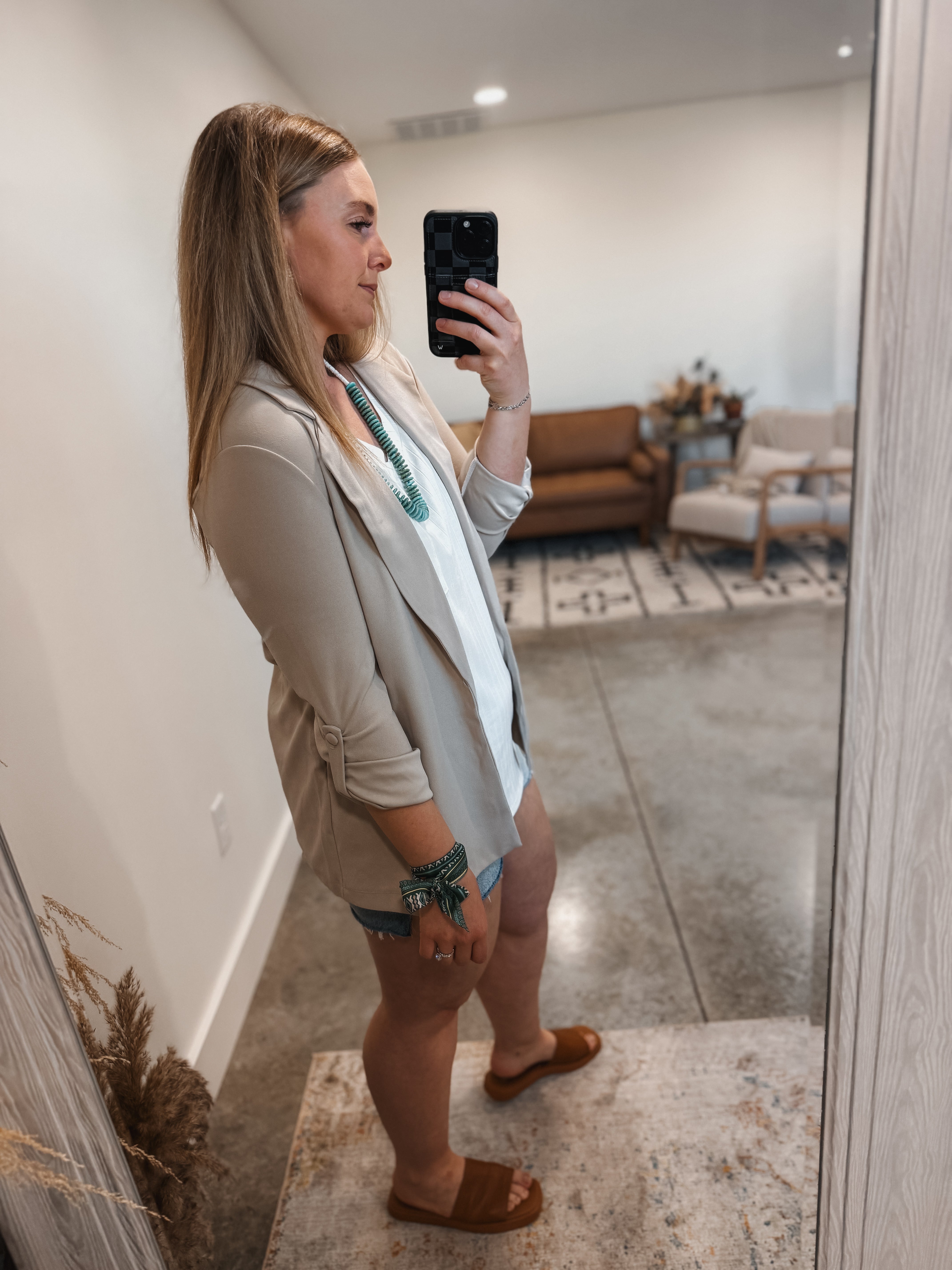 Tan Boyfriend Blazer