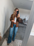 Camel Satin Top