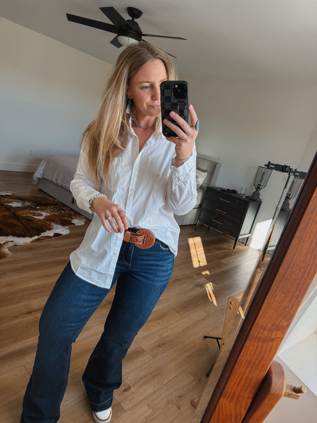 White Oversized Button Down