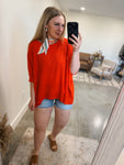 Waffle Knit Top