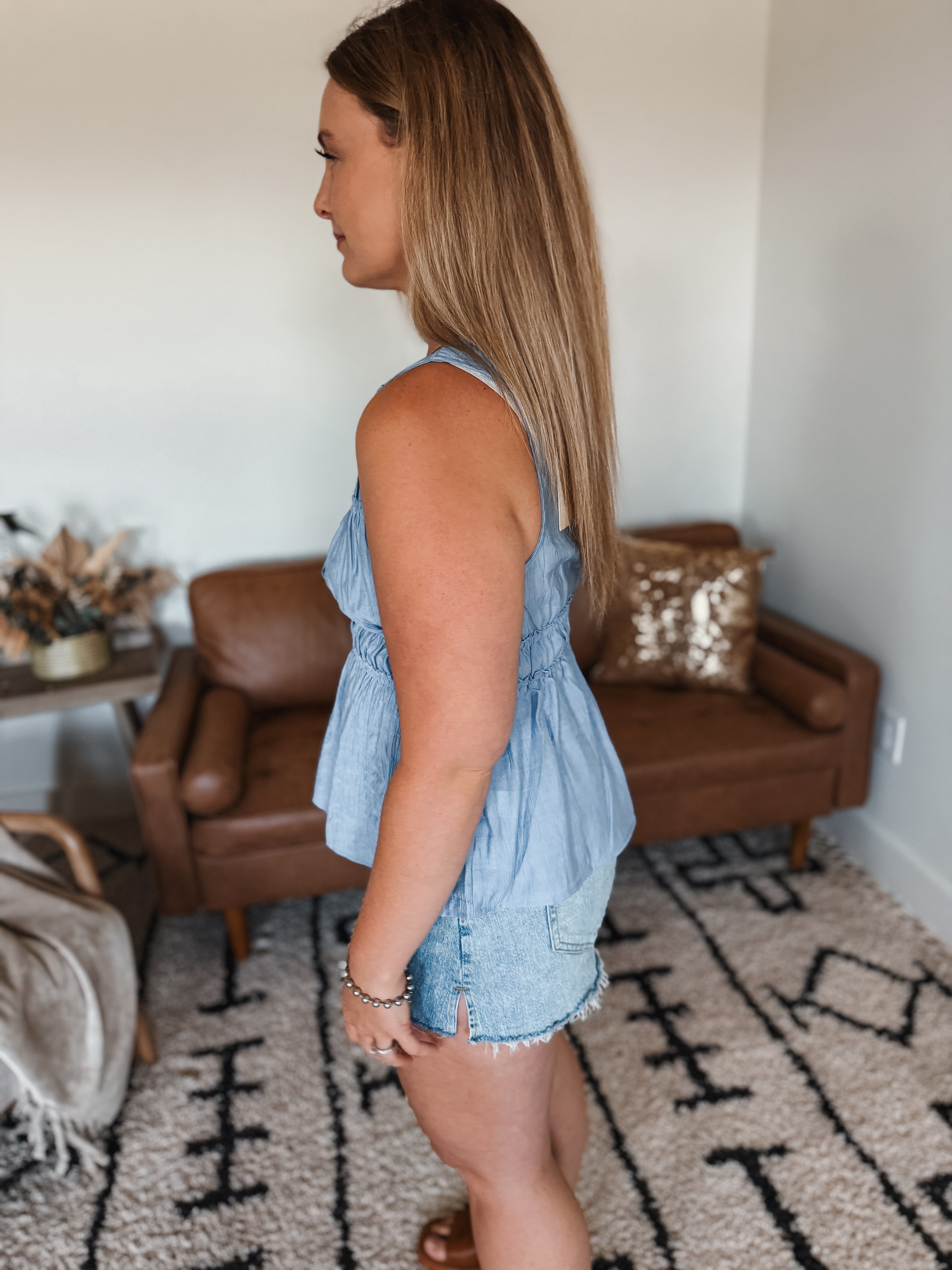Peri Peplum Top