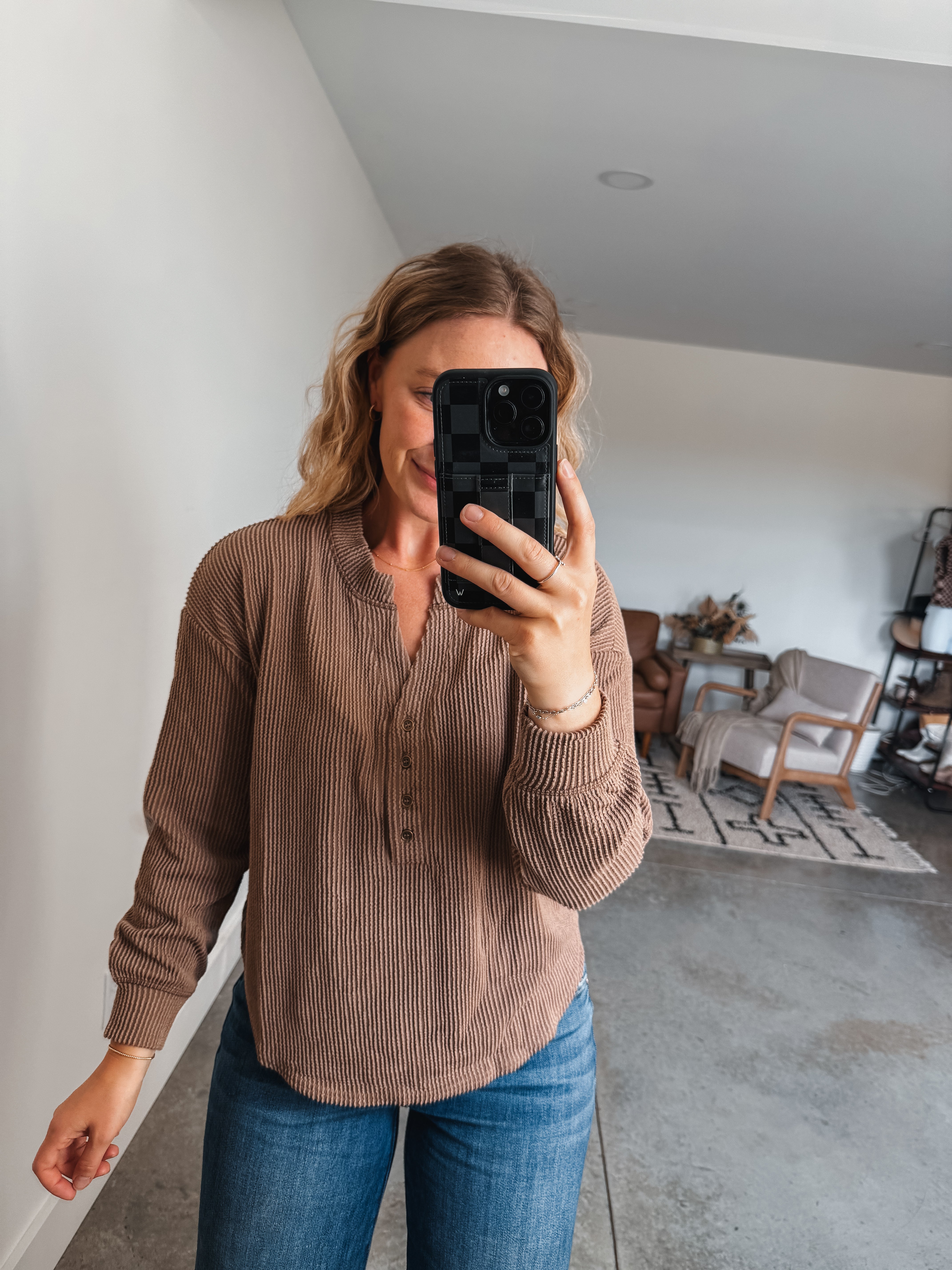 Mocha Henley