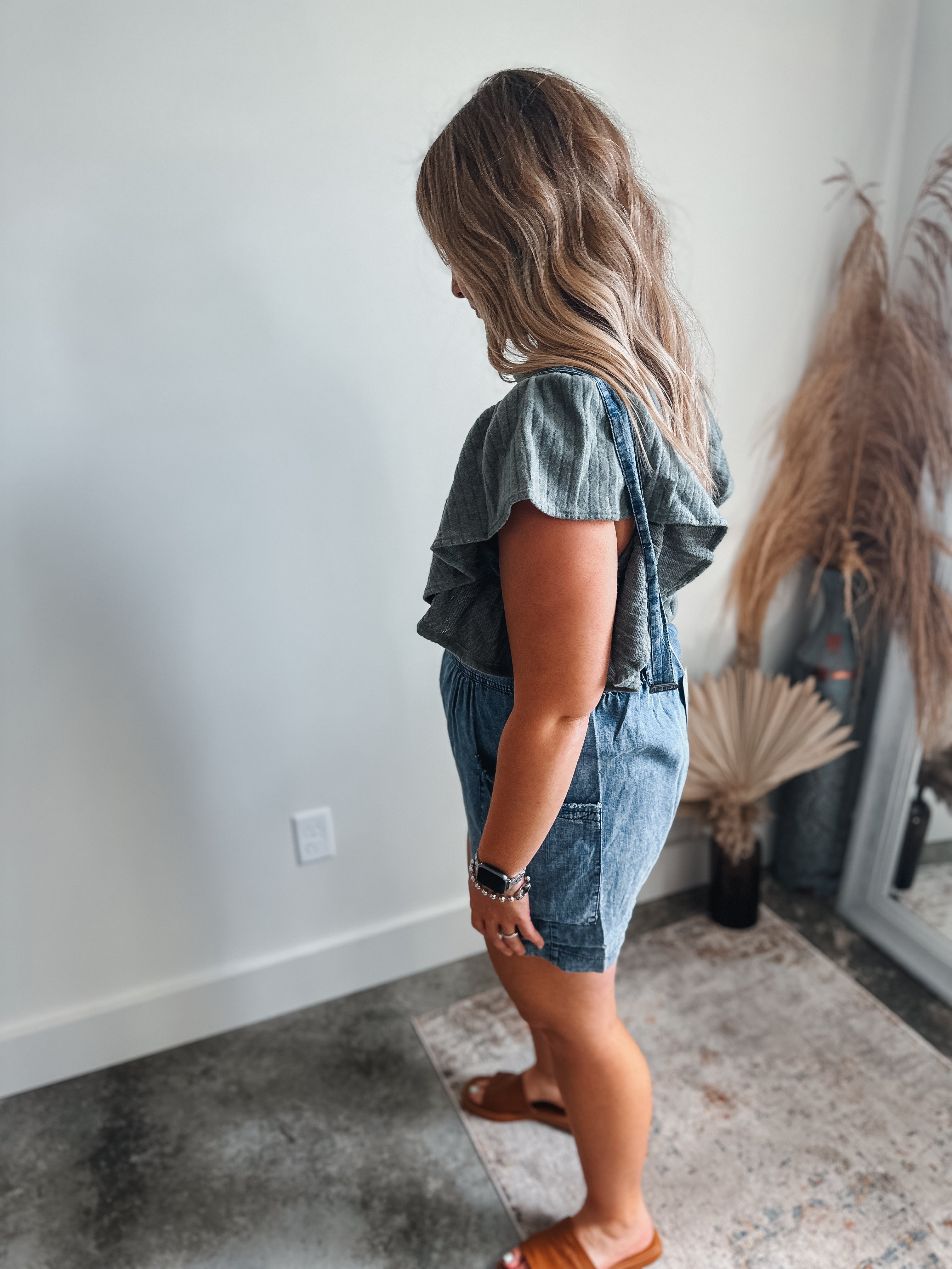 Denim Romper