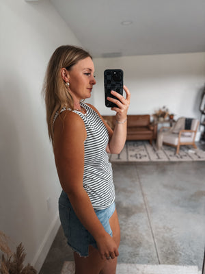 Black Striped Top