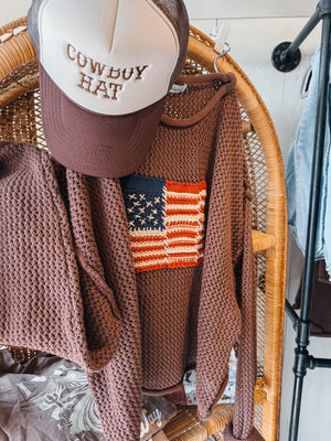 Flag Crewneck Sweater