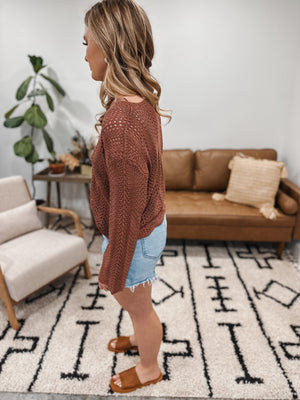 Scalloped Hem Sweater