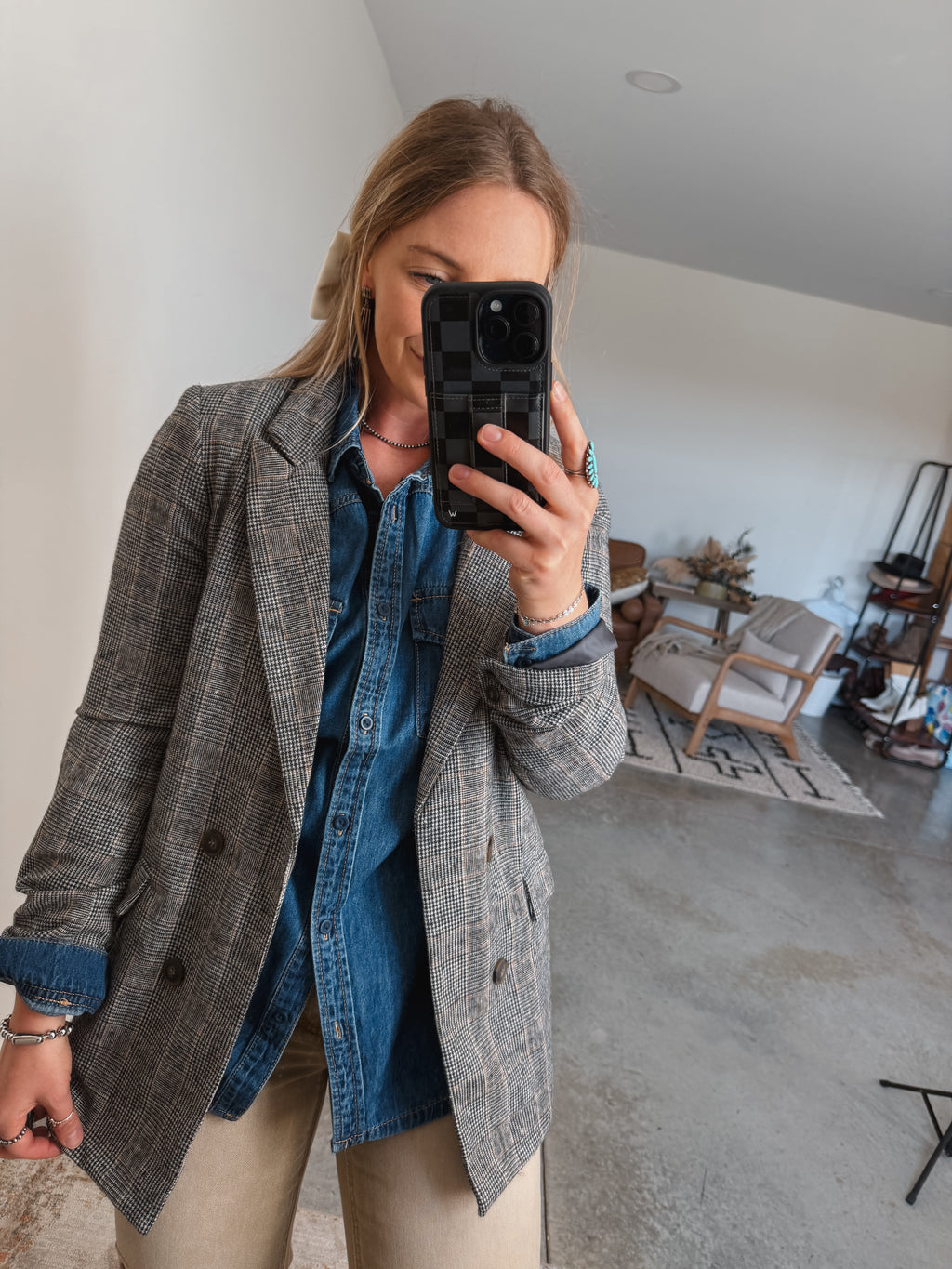 Plaid Blazer