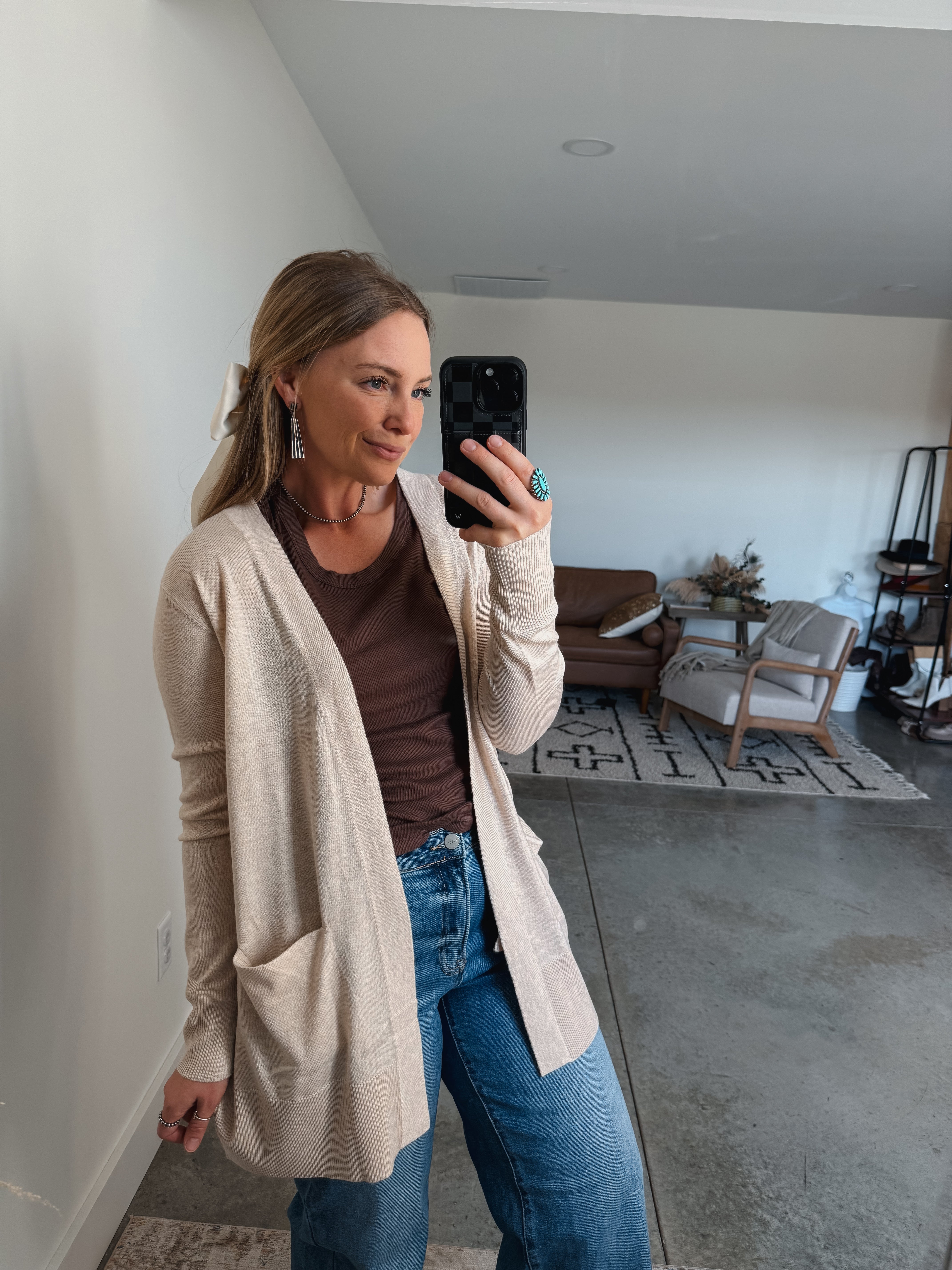 Basic Cardigan: Oatmeal