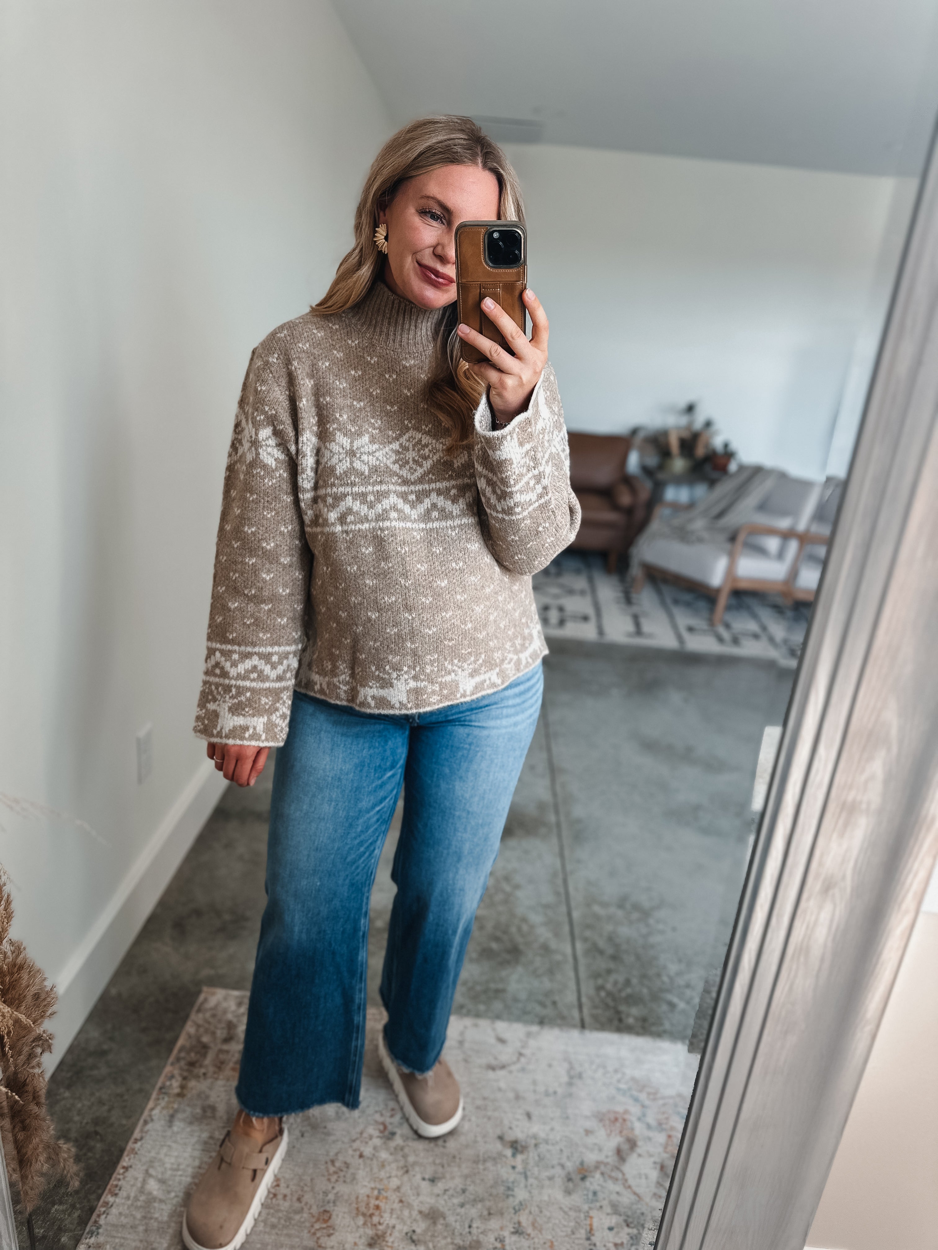 Mocha Knit Cozy Sweater