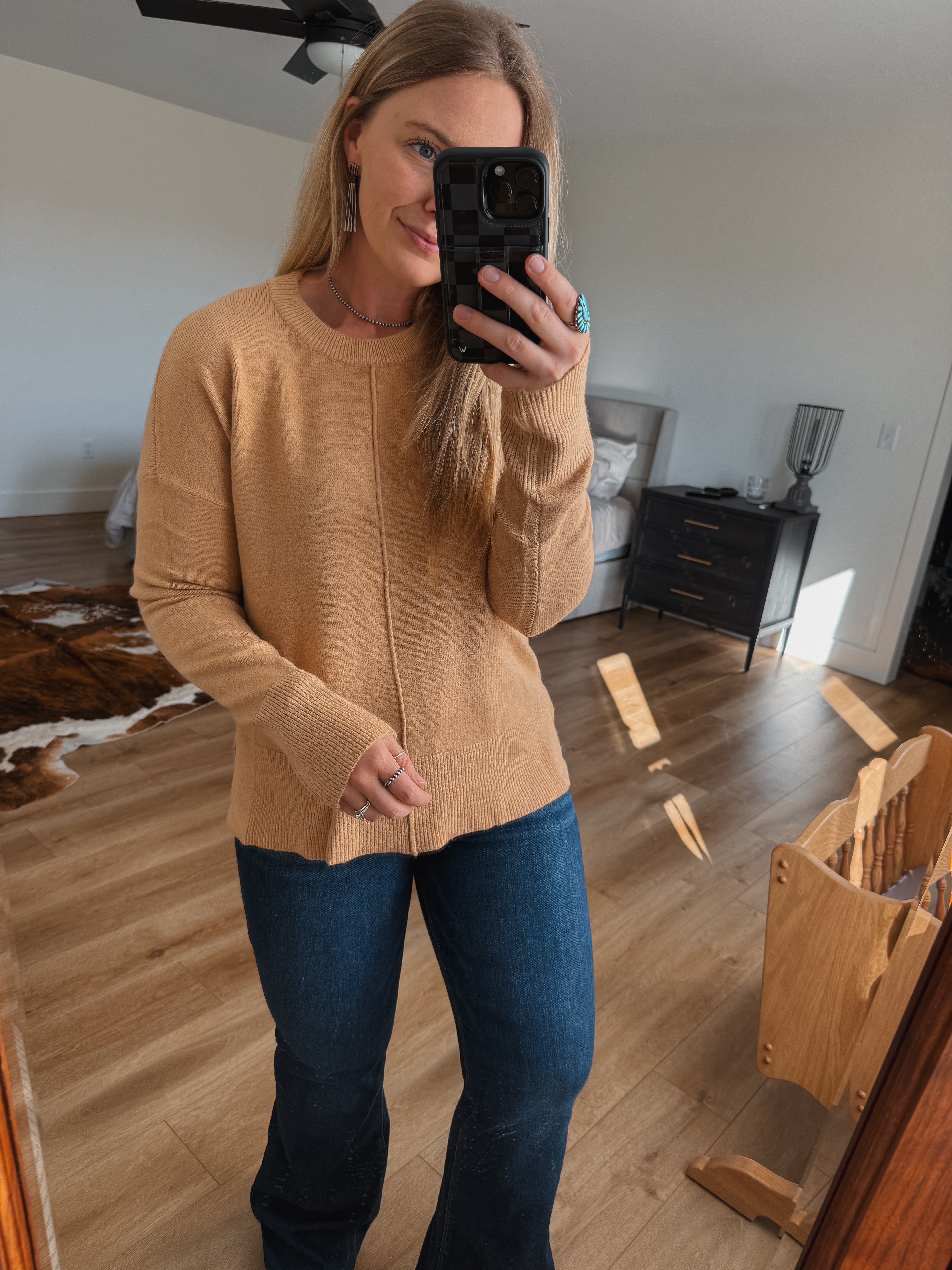 Taupe Basic Sweater
