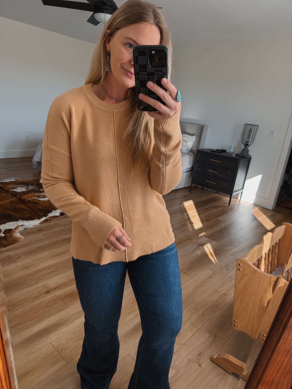 Taupe Basic Sweater