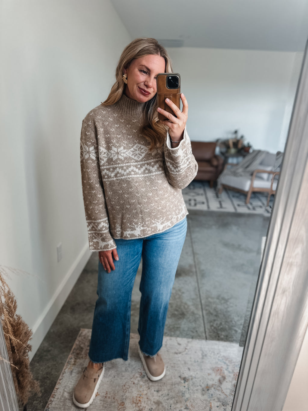 Mocha Knit Cozy Sweater