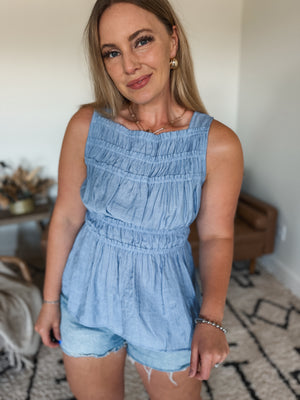 Peri Peplum Top