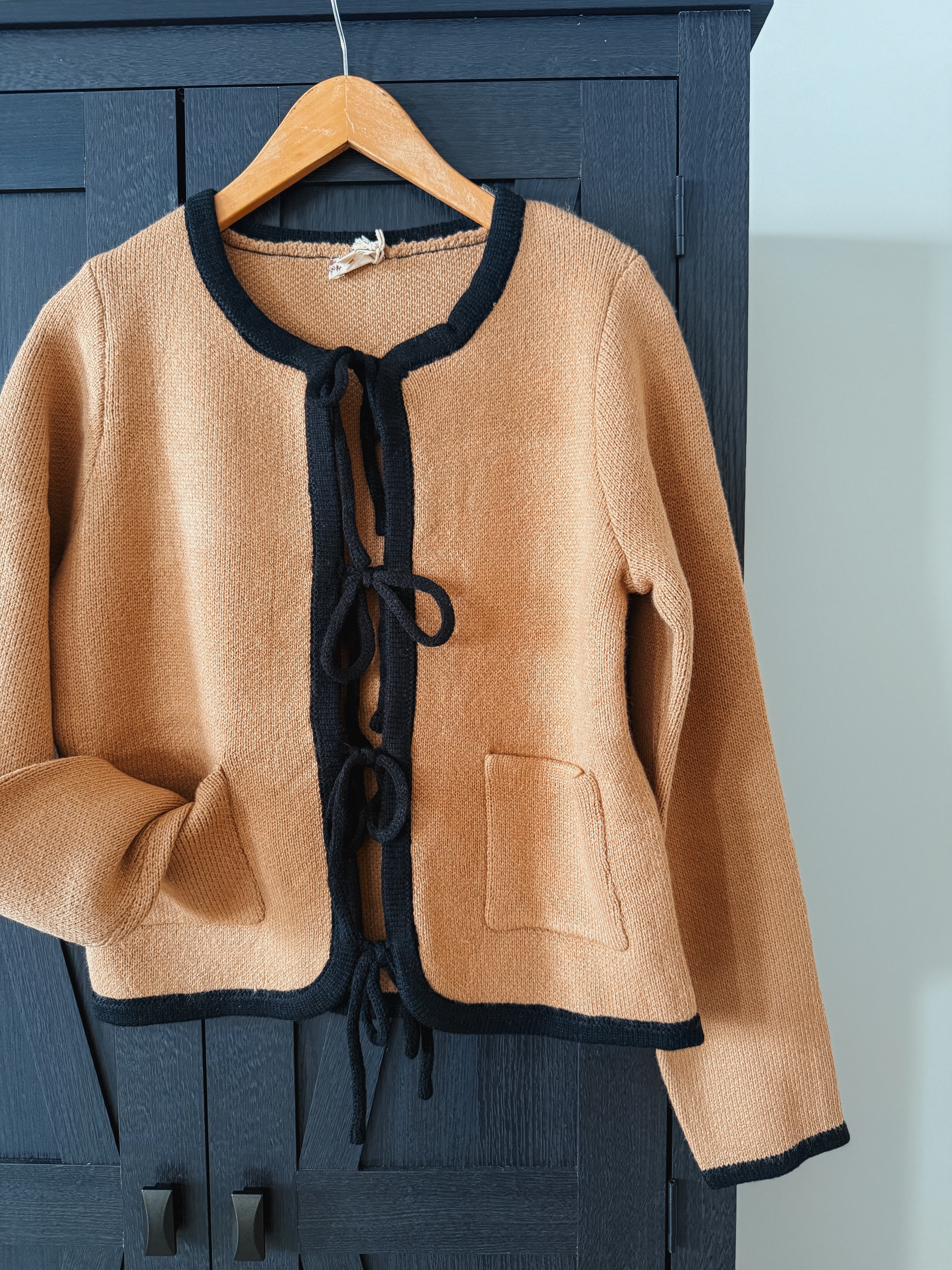 Mocha Bow Tie Sweater