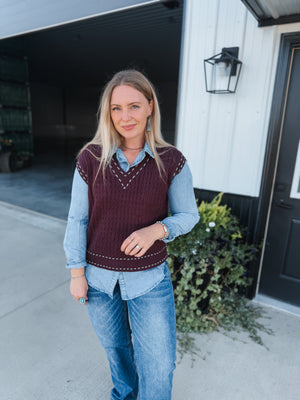 Chestnut Sweater Vest