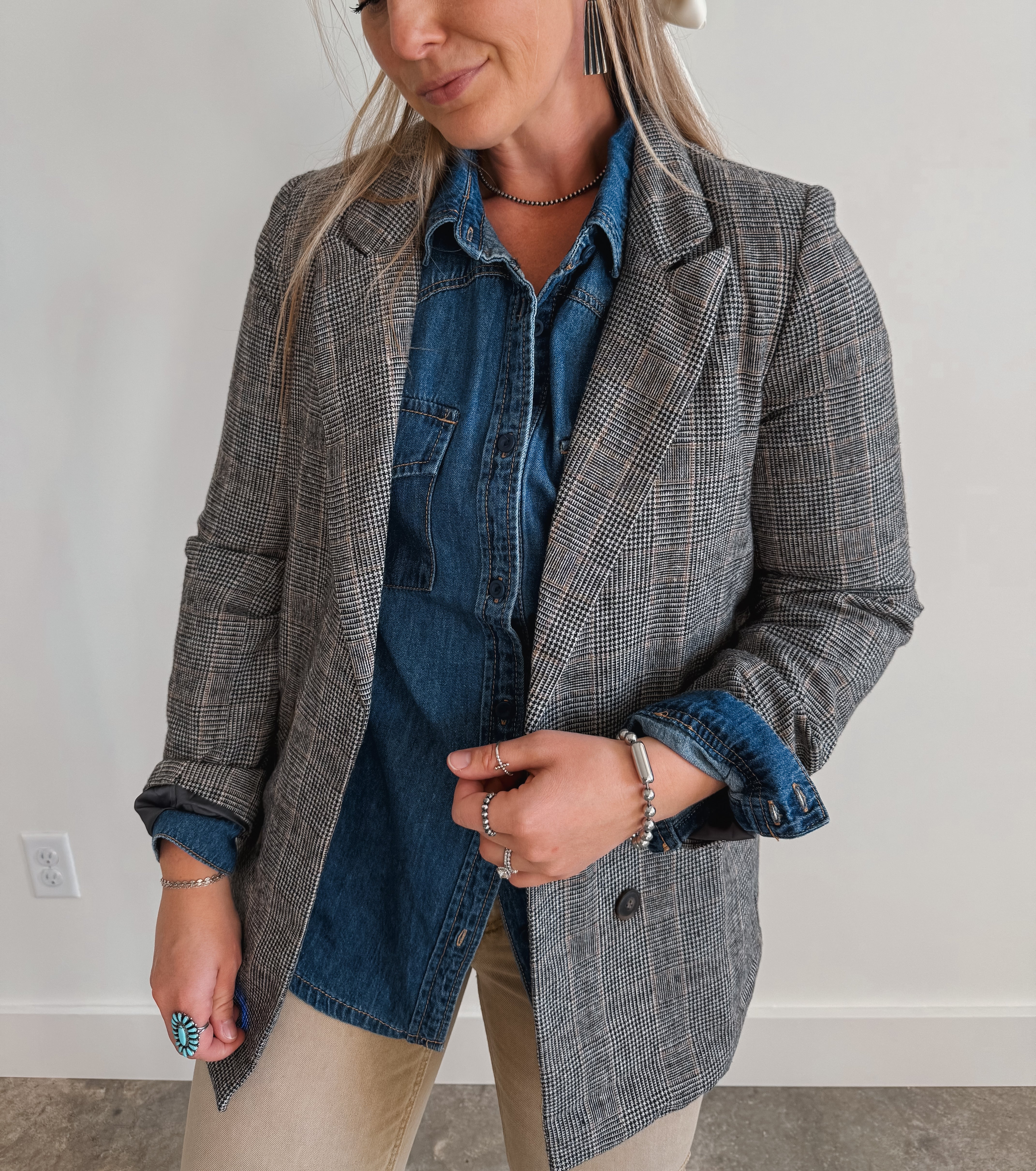 Plaid Blazer