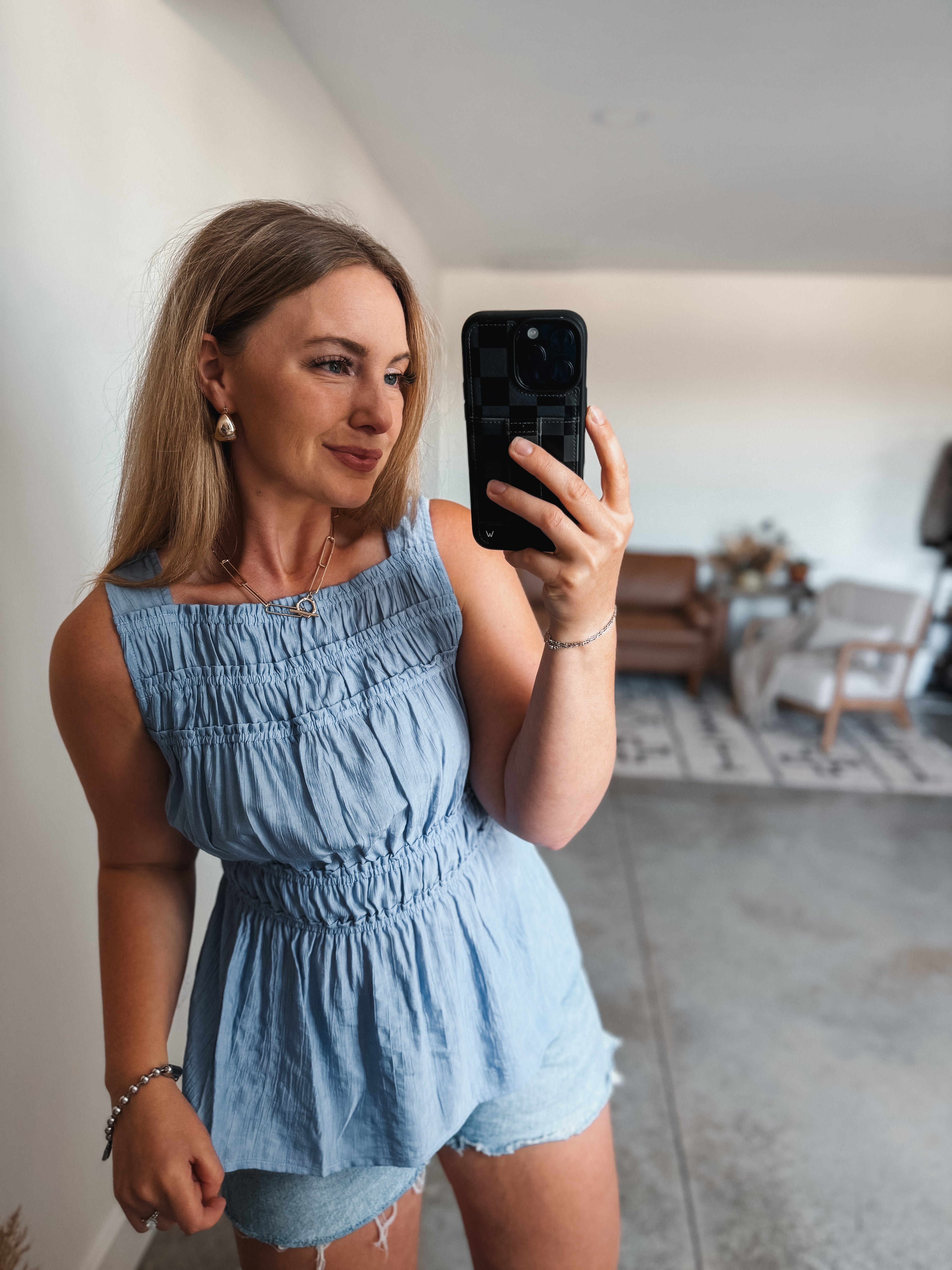 Peri Peplum Top