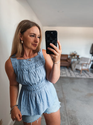 Peri Peplum Top
