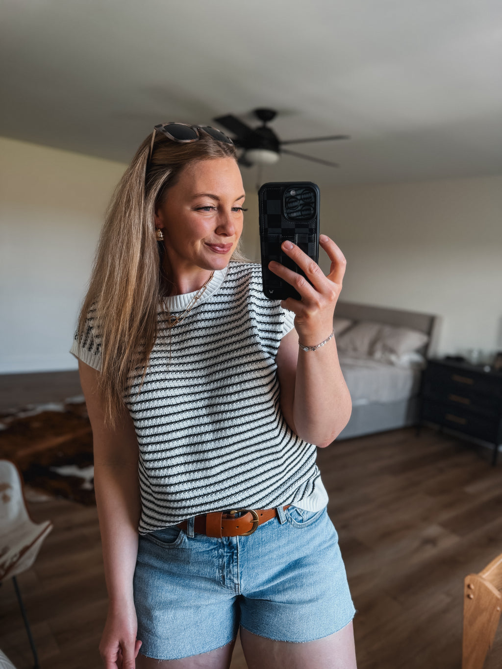 Striped Knit Top