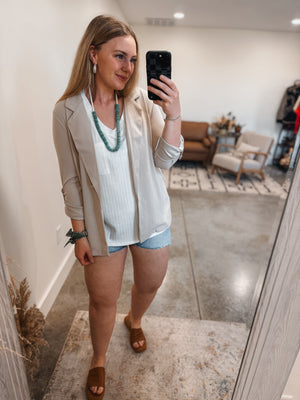 Tan Boyfriend Blazer