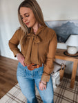 Heather Bow Blouse