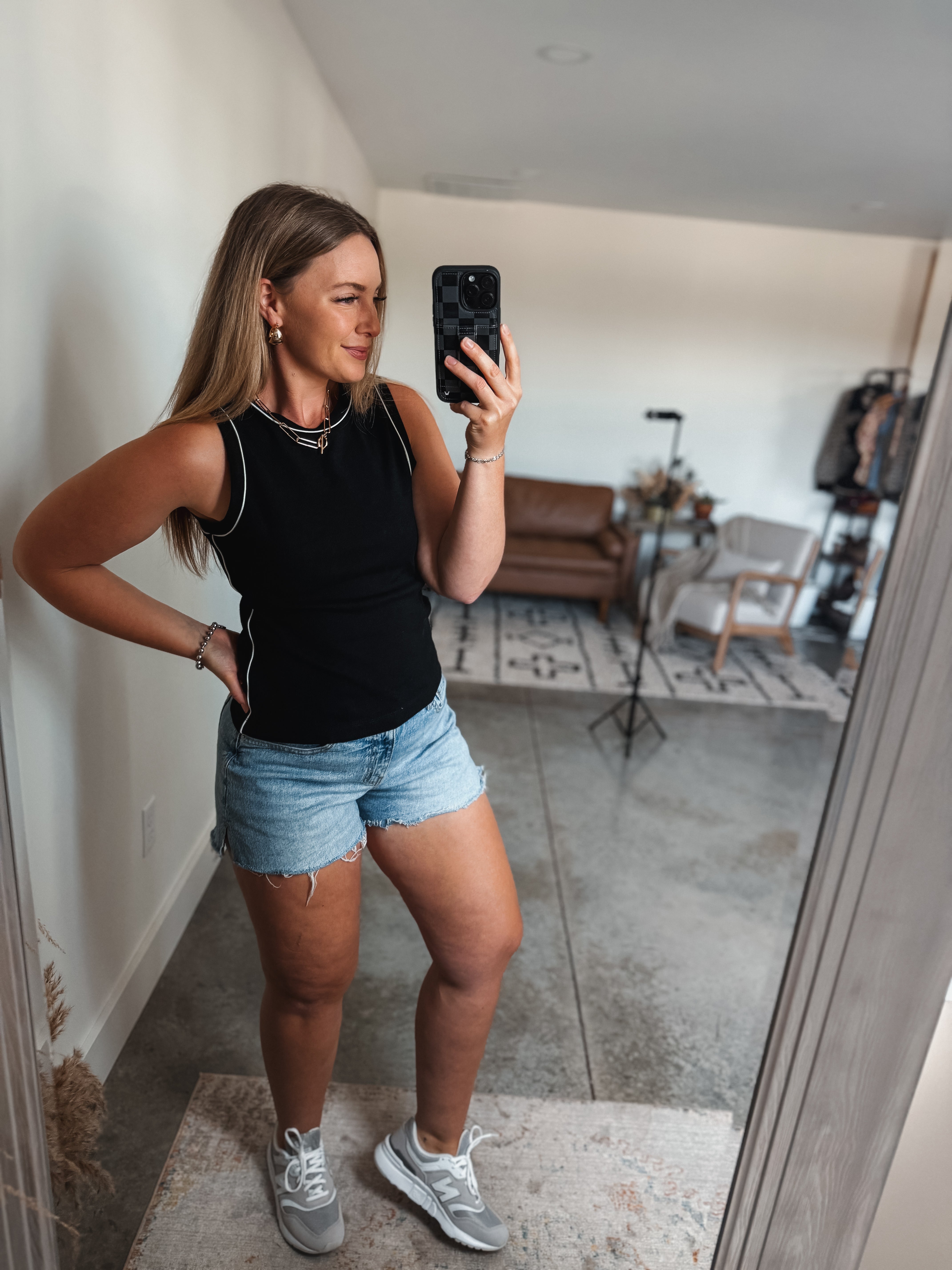 Black Cotton Tank