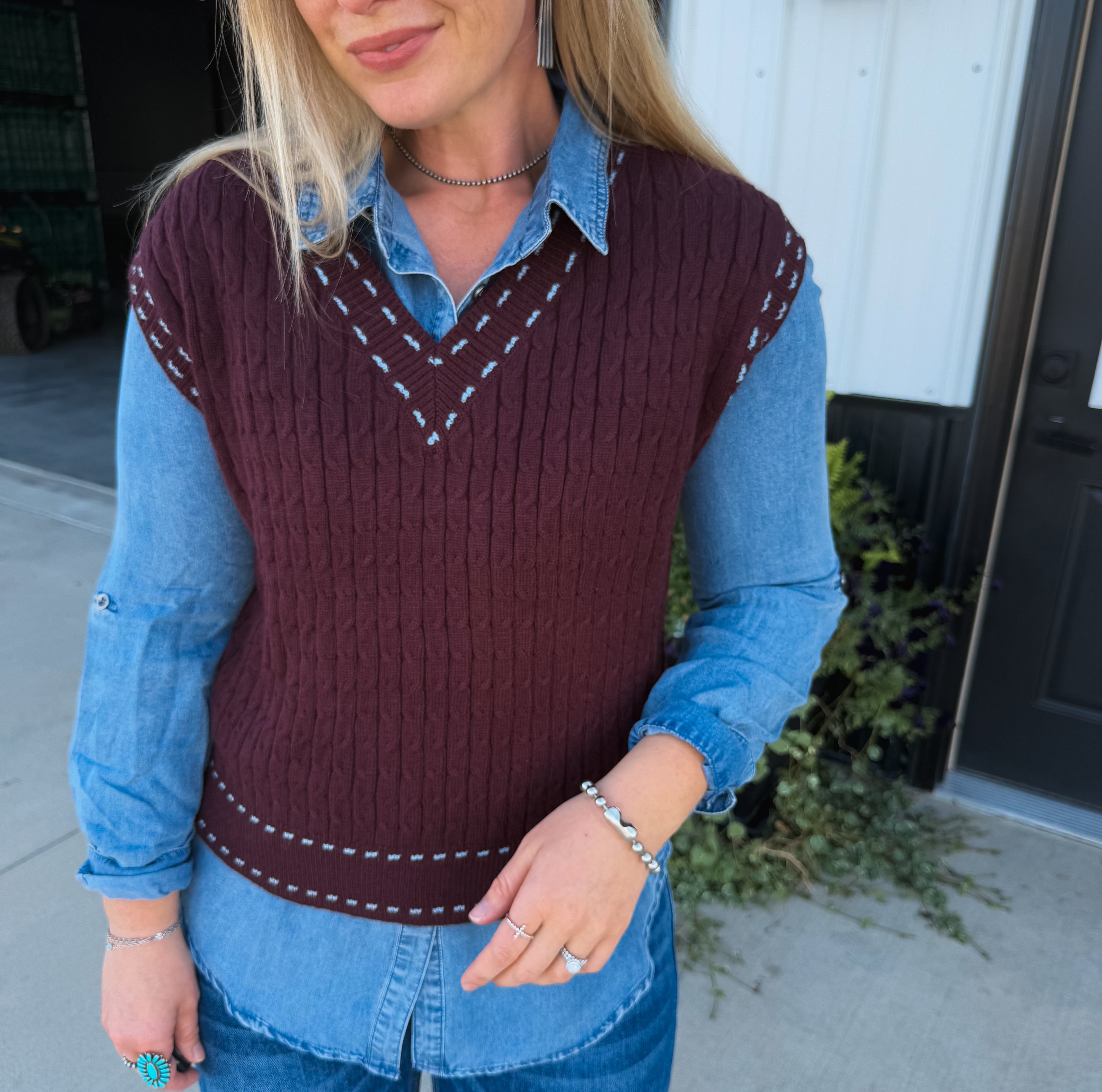 Chestnut Sweater Vest
