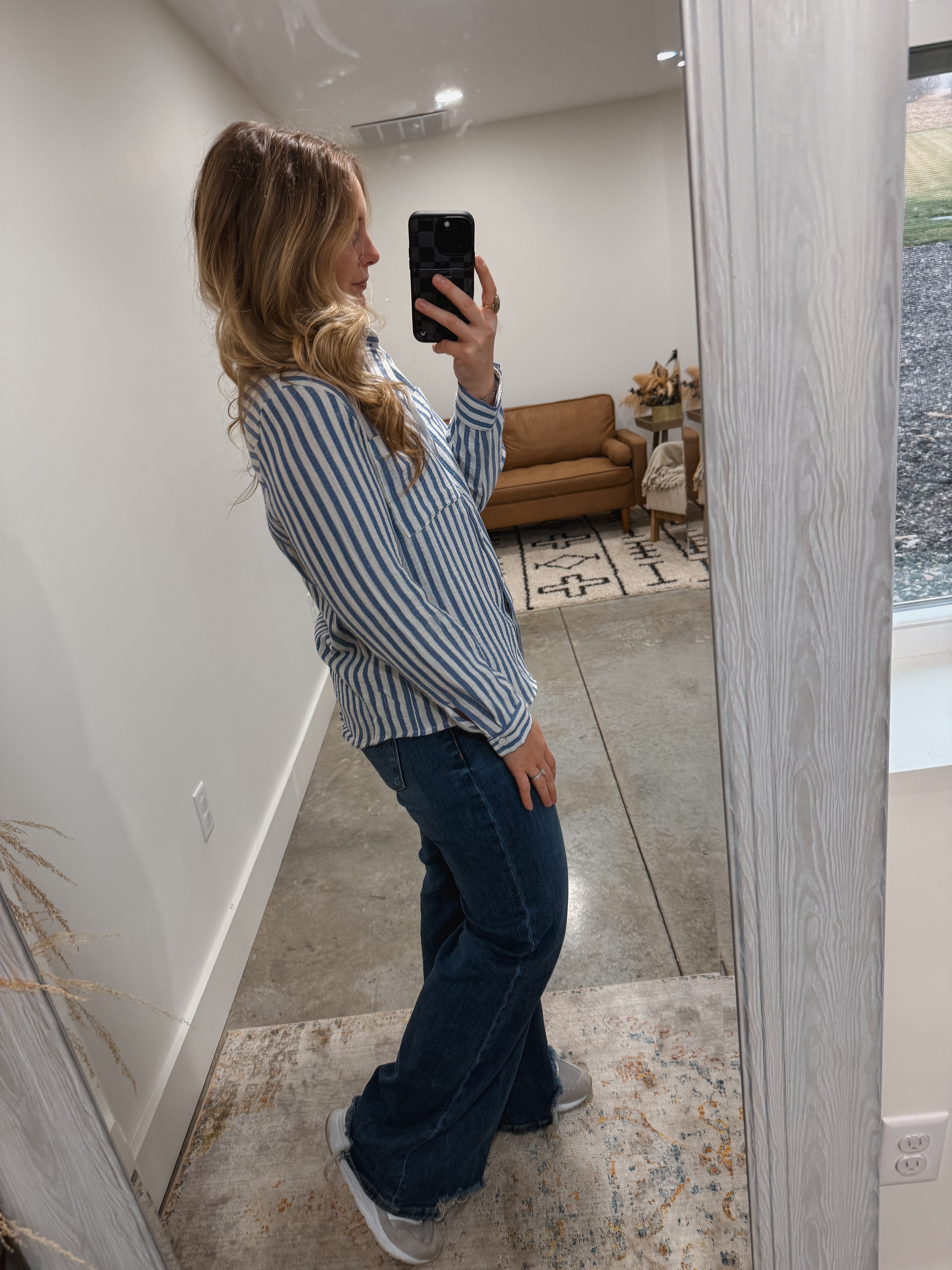 Blue Striped Button Down