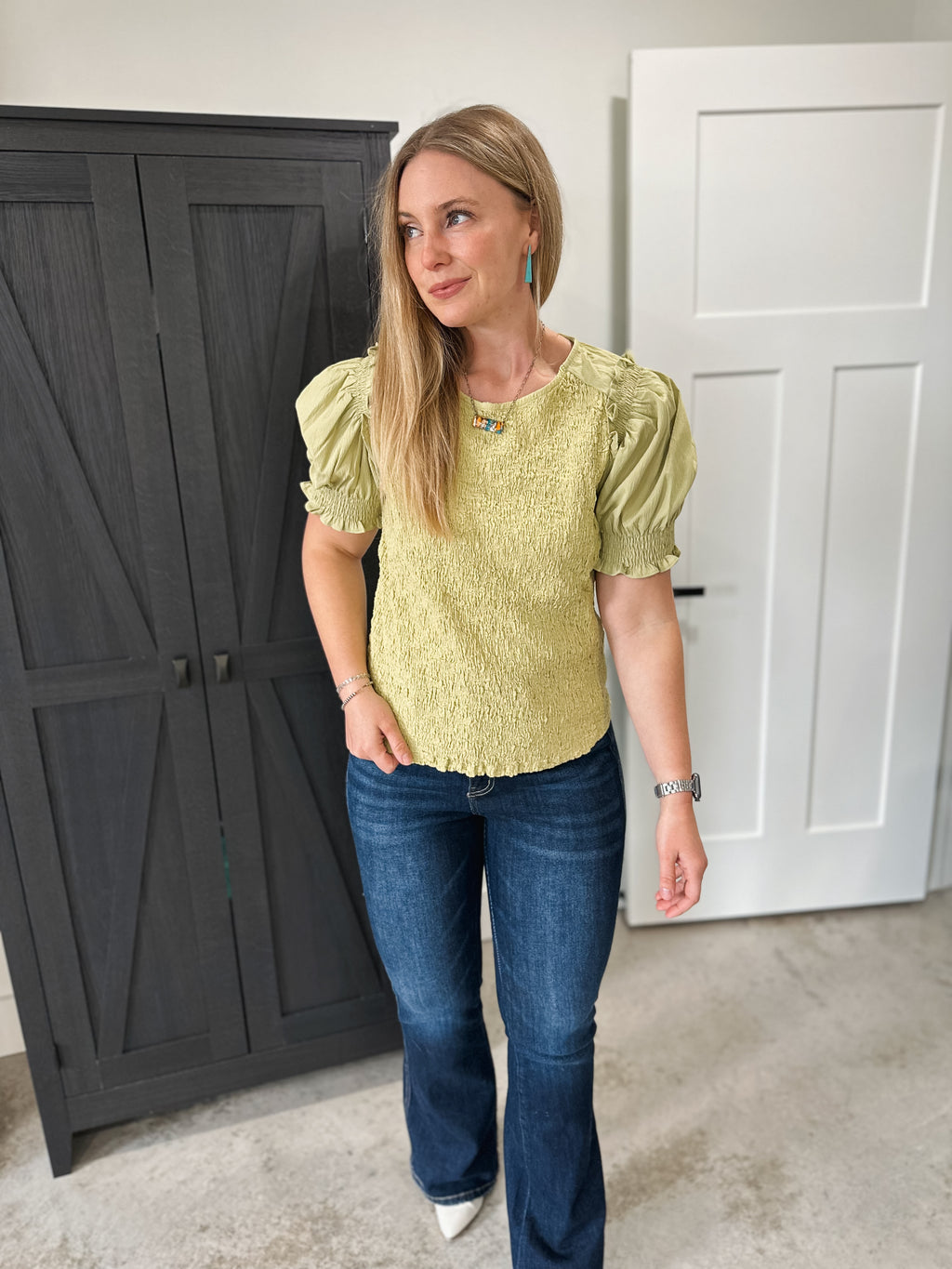 Lime Textured Top
