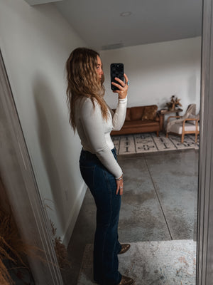 Cream V-Neck Sweater