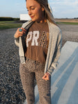 Beige Chunky Knit Cardigan