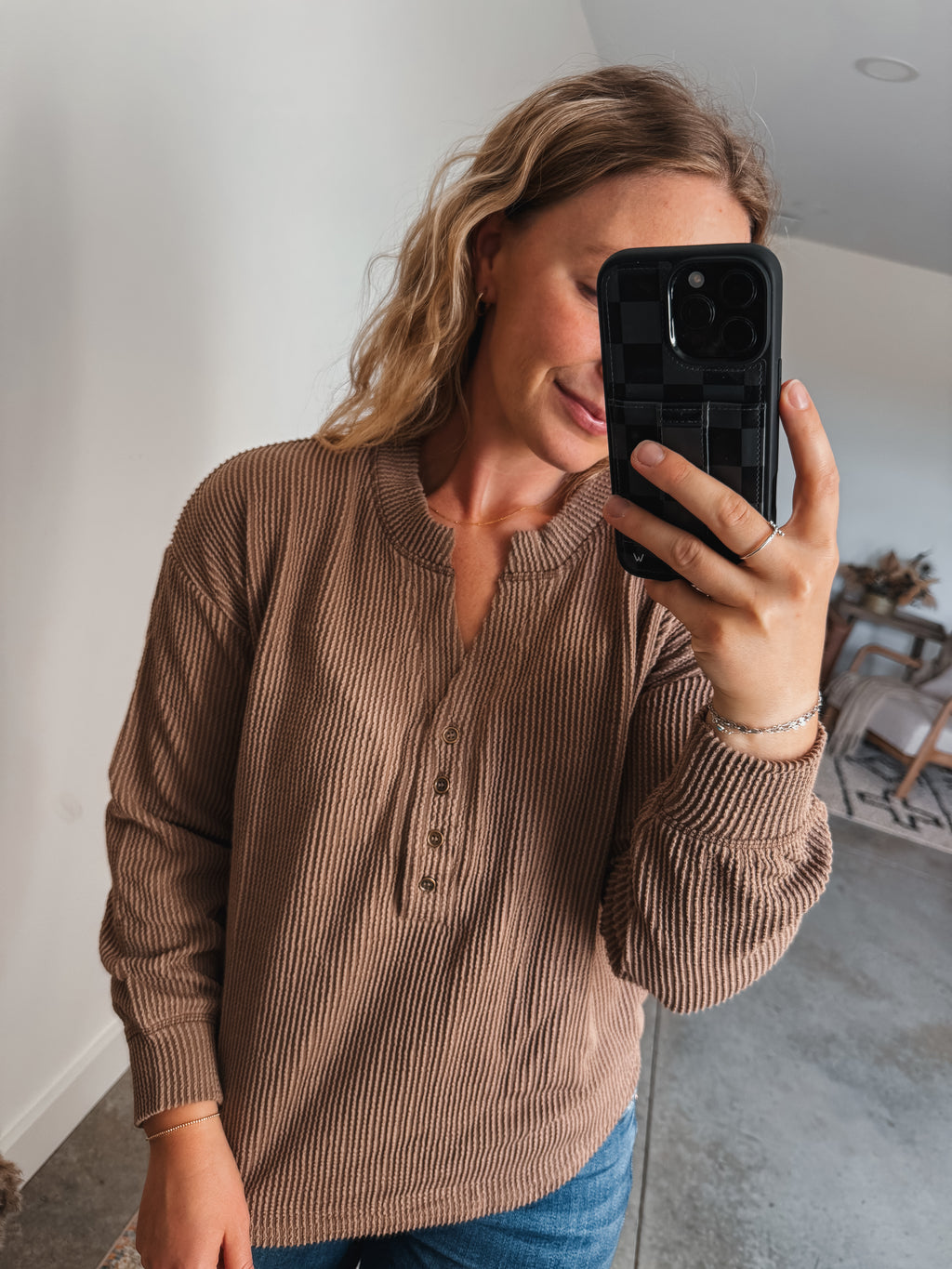 Mocha Henley