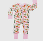 Howdy Convertible Footie: Pink