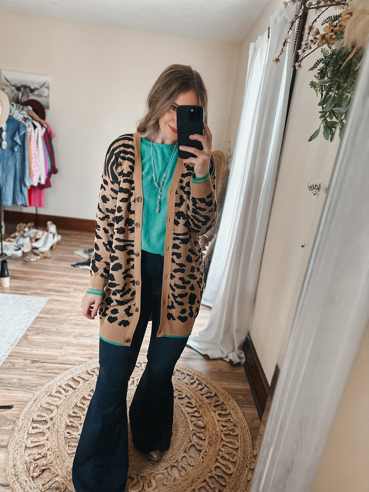 Leopard Cardigan | Blonde