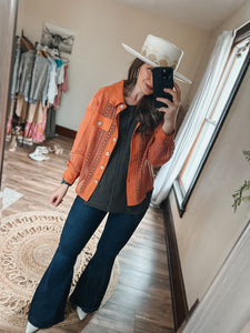 Rust Button Down